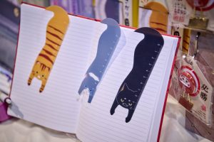 猫柄ノートの商品展示