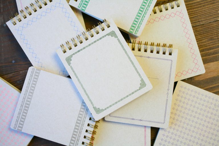 Retro Notebook - Letterpress Printed Ring Memo Pad