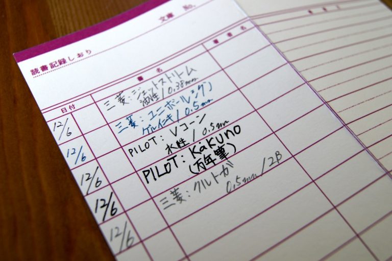 Reading Record Bookmark Watashi Bunko